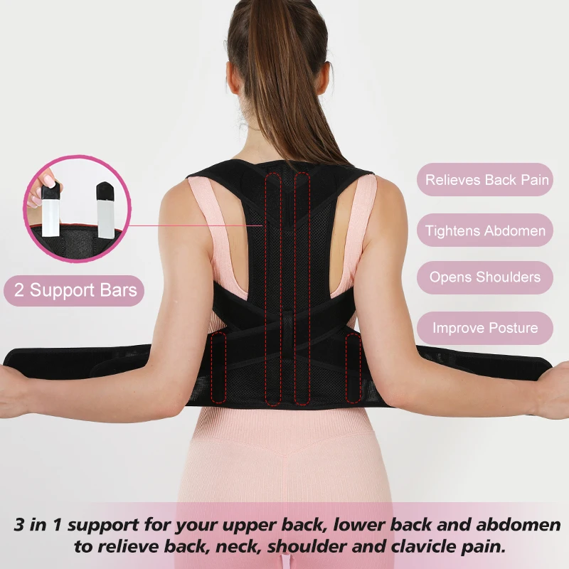 VBOSi Women Men Adjustable Spo - đánh giá và giá Posture Corrector Back