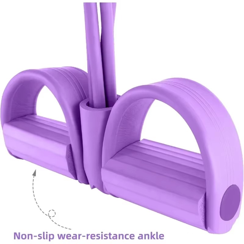 4-Tube Elastic Yoga Pedal Pull - đánh giá và giá Yoga Fitness Resistance Band