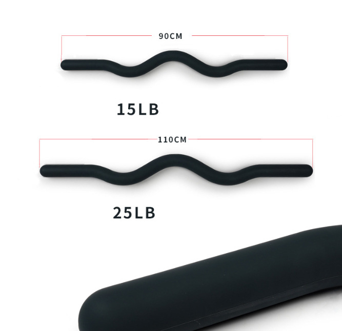 15LB 25LB Silicone Fitness Bar - đánh giá và giá Yoga Fitness Training